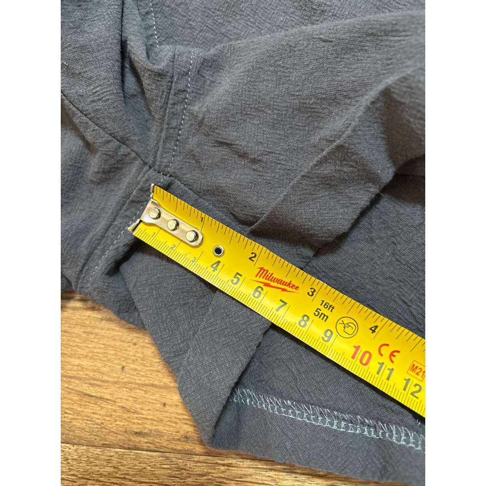 Fashion Charcoal Grey Cotton Linen Shortalls Overalls MZC-714 Womens Medium - Picture 9 of 12